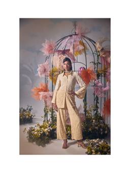 SHIAN - Cream Embroidery Co-Ord Set