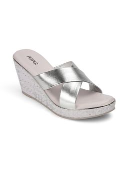 PEPPER - Women Silver Wedge Heels