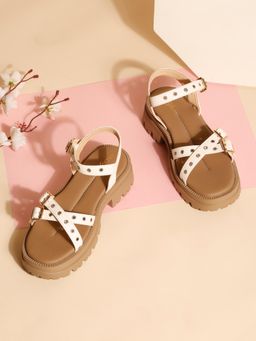 VALIOSAA - White Color Casual Sandal Heels