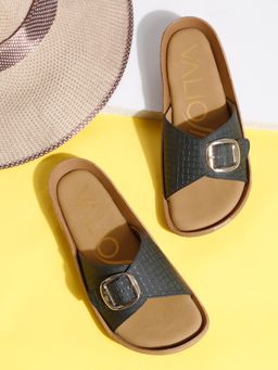 VALIOSAA - Black Color Casual Sandals