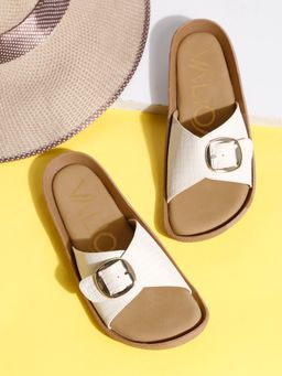 VALIOSAA - Cream Color Casual Sandals