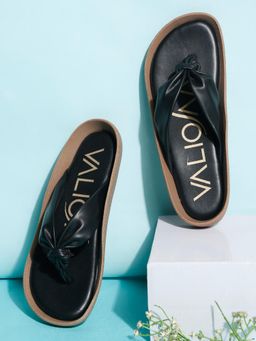 VALIOSAA - Black Color Casual Sandals