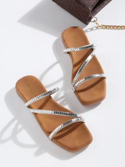 VALIOSAA - Silver Color Casual Sandals