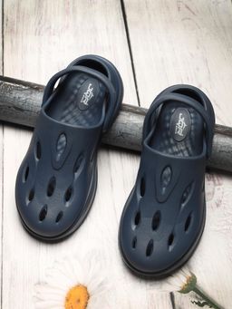 JQR - AUGUSTA Navy Blue Men Clogs