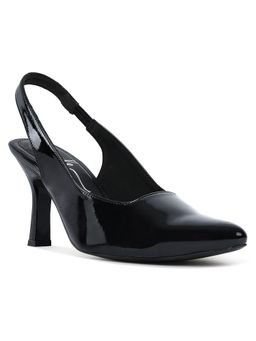 London Rag - Black Patent Faux Leather Stiletto Heels