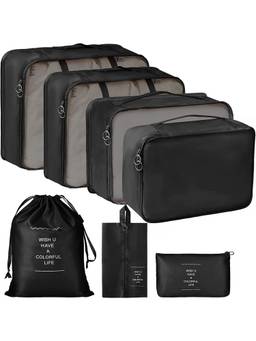 Awestuffs - Packing Cubes Set for Travel & Luggage - Black