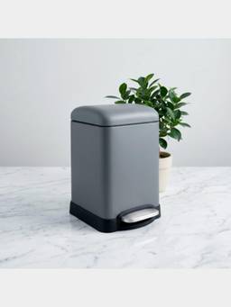 PANO - VETRO Metal Pedal Trash Bin - 6 Liters