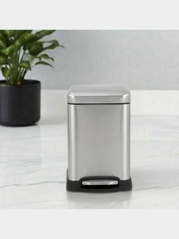 PANO - VETRO Metal Pedal Trash Bin - 6 Liters