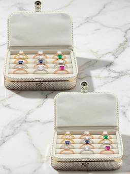 atorakushon - Jewellery Storage Travel Vanity Box Set of 2 for Rings & Earrings