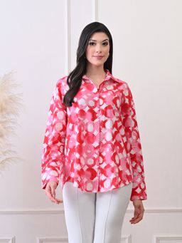 Ikonic Klaer - Printed Long Sleeves Relaxed Fit Shirt