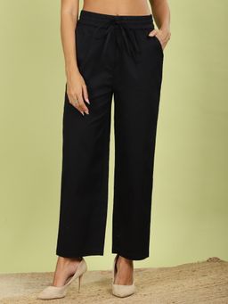 FFU - Womens Black Solid Trousers