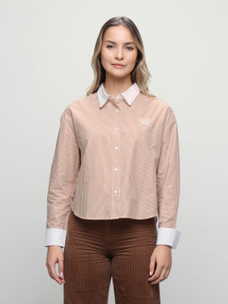 U.S. POLO ASSN. - Women Vertical Striped Shirt
