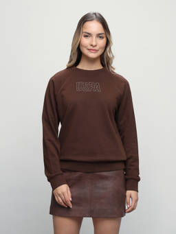 U.S. POLO ASSN. - Women Brand Embroidered Regular Fit Sweatshirt