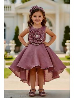 Lagorii - Girls Solid/Plain Crepe Dress