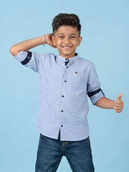 KiddoPanti - Boys Printed Cotton Shirts