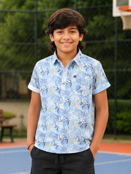 KiddoPanti - Boys Printed Cotton Shirts