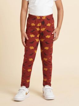 KiddoPanti - Girls Printed Cotton Lycra Leggings