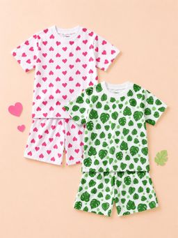 Kidbea - Unisex Multi-Color Printed Co-ord Sets (Pack of 4)