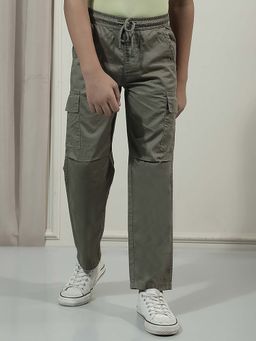 CRIMSOUNE CLUB - Boys Solid/Plain Cotton Cargo