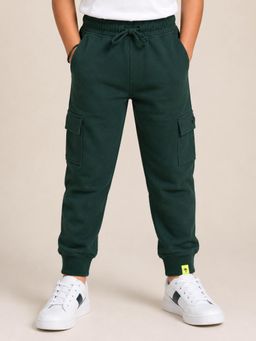 KiddoPanti - Boys Solid/Plain Fleece Joggers