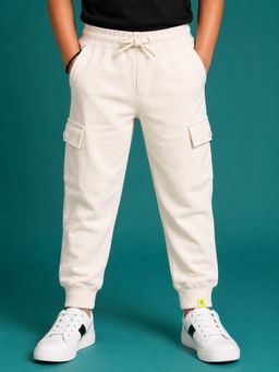 KiddoPanti - Boys Solid/Plain Fleece Joggers