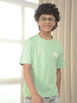 CRIMSOUNE CLUB - Boys Solid/Plain Cotton Blend T-Shirt