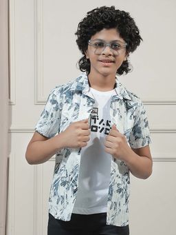 CRIMSOUNE CLUB - Boys Printed Polyester Shirt with T-Shirt