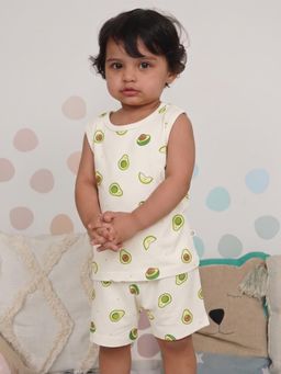 Cocoon Care - Unisex Printed Bamboo Vest with Shorts