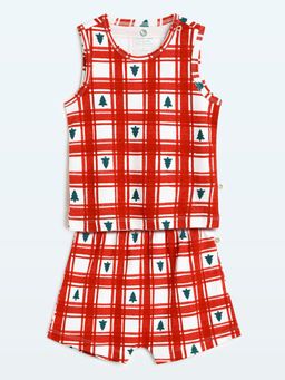 Cocoon Care - Unisex Printed Bamboo Vest with Shorts