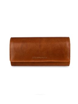 Brown Bear - Brown Solid Leather Watch Organiser