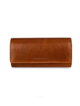 Brown Bear - Brown Solid Leather Watch Organiser