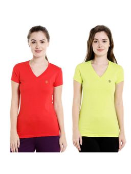 Bodycare - Bodyactive Pack Of 2 Women'S Tshirt - Multi-Color