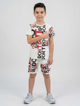Monte Carlo - Regular Fit Half Sleeve T-Shirt with Shorts