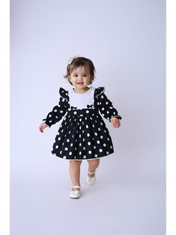 Bella Moda - Polka Dot Dress with Contrast Yoke
