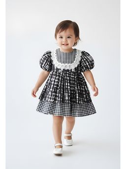 Bella Moda - Tie-Dye Dress with Gingham Panel