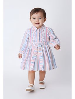 Bella Moda - Striped Dress with Belt