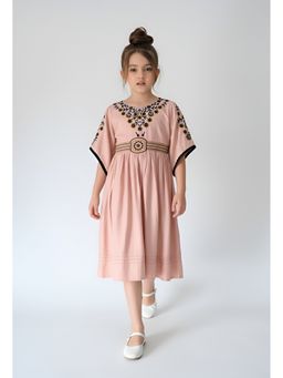 Bella Moda - Cotton Floral Embroidered Dress