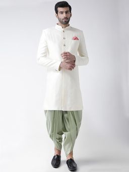 KISAH - Men White Sherwani (Set of 2)