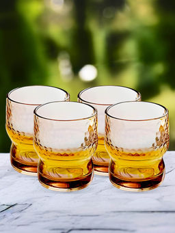 The Better Home - Cocktail Glasses, Set of 4 Amber, 300ml