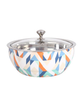 USHA SHRIRAM - SS Curry Casserole with Glass lid 1500ml