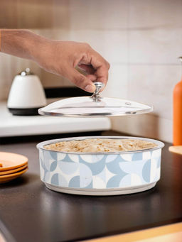 USHA SHRIRAM - SS Roti Casserole with Glass Lid 1500ml