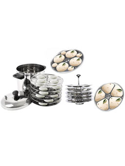 USHA SHRIRAM - Idli Cooker 6 Plates & SS Triangle Idly 6 Plate