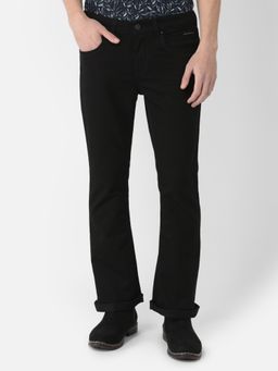 CRIMSOUNE CLUB - Men Wide-legged Black Denims