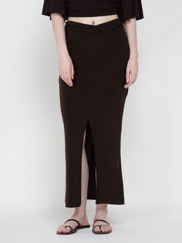 Cover Story - Women Elysian Grace Brown Skirt