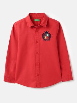 United Colors of Benetton - Regular Fit Spread Collar Solid Shirt