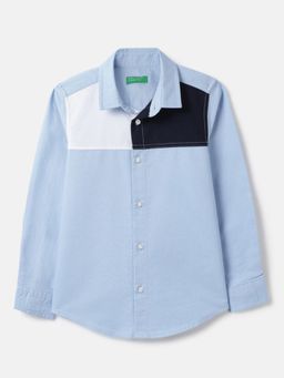 United Colors of Benetton - Regular Fit Spread Collar Solid Shirt