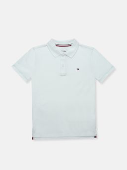 Tommy Hilfiger - Boys White Cotton Polo T-shirt