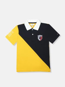 Tommy Hilfiger - Boys Navy Blue Cotton Polo T-shirt