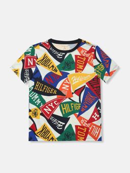 Tommy Hilfiger - Boys Off White Cotton T-shirt