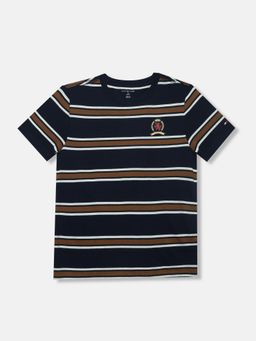Tommy Hilfiger - Boys Navy Blue Cotton T-shirt